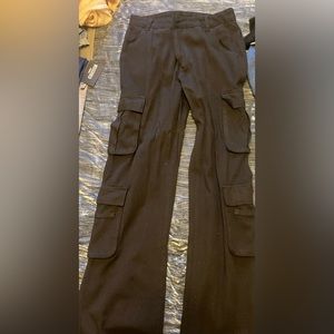 Black cargo pants